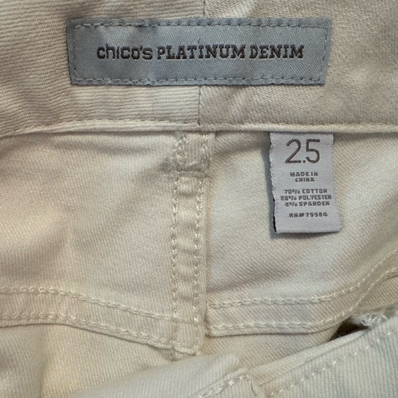 Chico’s Platinum Denim Pants - Picture 7 of 8